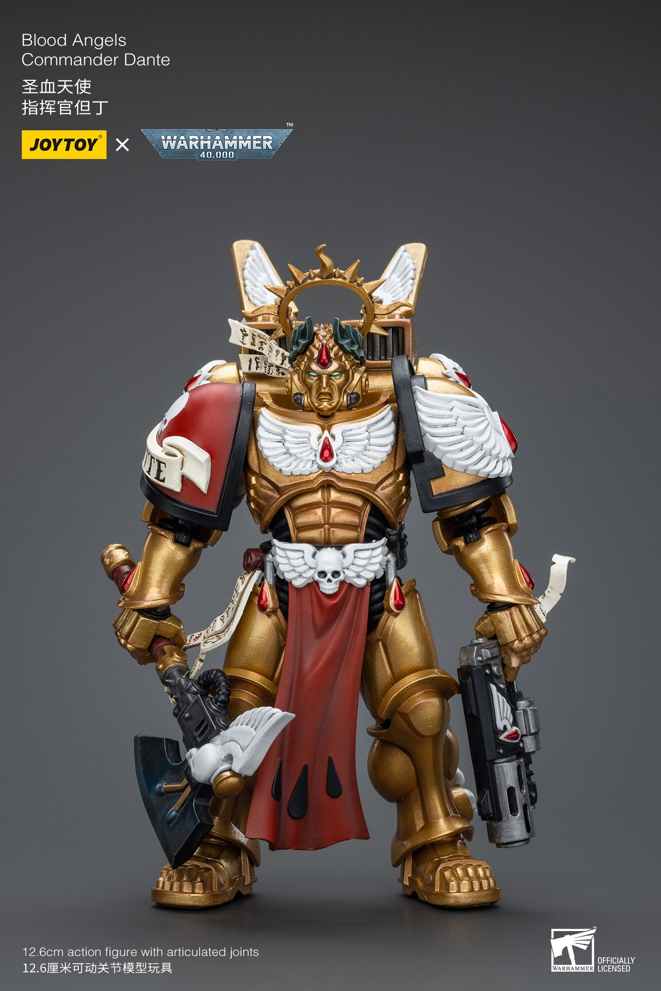 (RE-RUN) Blood Angels Commander Dante - Warhammer 40K Action Figure By JOYTOY