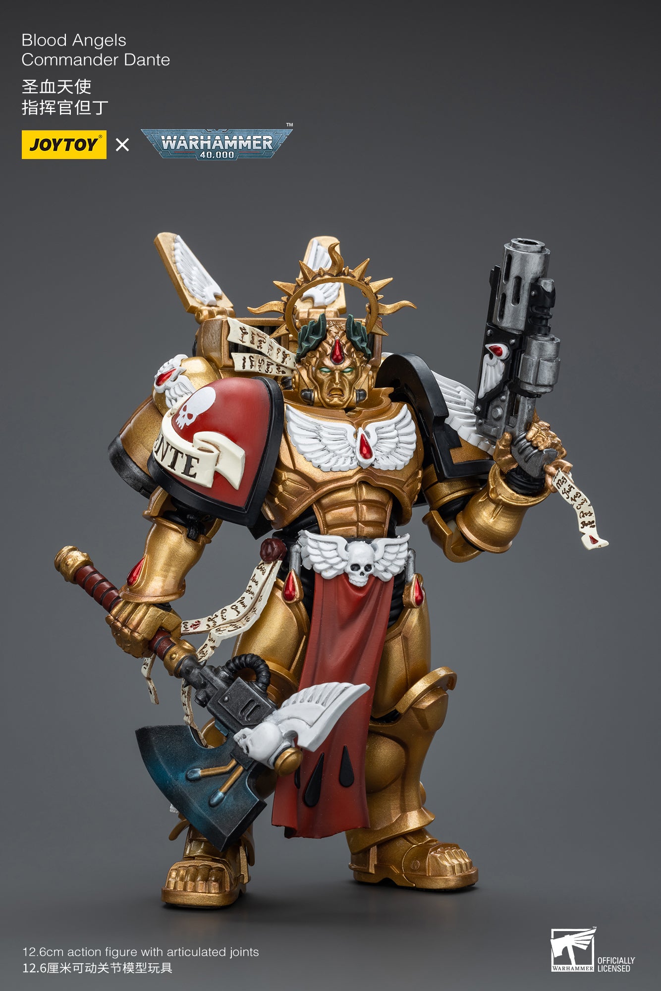 (RE-RUN) Blood Angels Commander Dante - Warhammer 40K Action Figure By JOYTOY