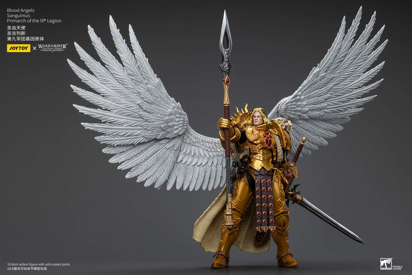 (RE-RUN) Blood Angels Sanguinius Primarch of the IXth Legion - Warhammer "The Horus Heresy" Action Figure By JOYTOY