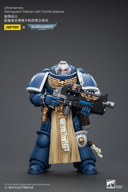 UltramarineS Sternguard Veteran with Combi-Plasma - Warhammer 40K Action Figure By JOYTOY