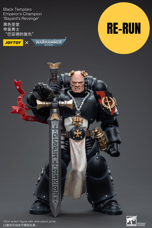 (RE-RUN) Black Templars Emperor's Champion Bayard's Revenge - Warhammer 40K Action Figure By JOYTOY