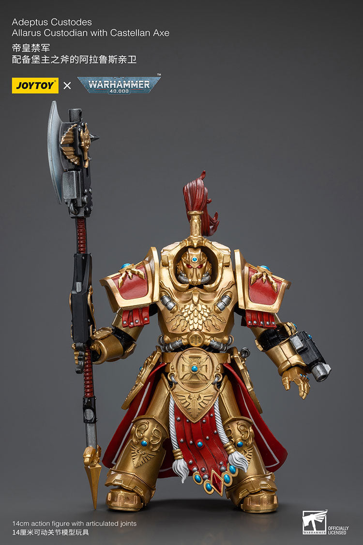 Adeptus Custodes Allarus Custodian with Castellan Axe (EX Ver.) - Warhammer 40K Action Figure By JOYTOY-