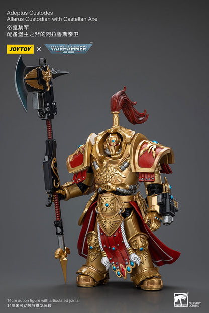 Adeptus Custodes Allarus Custodian with Castellan Axe (EX Ver.) - Warhammer 40K Action Figure By JOYTOY-