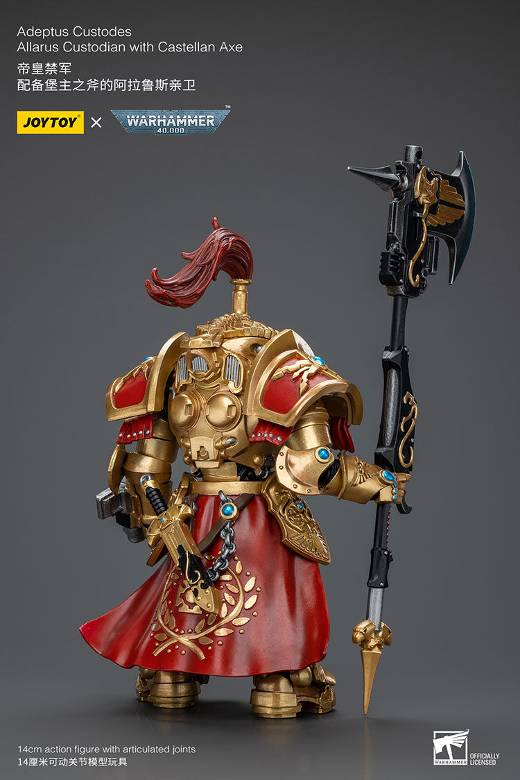 Adeptus Custodes Allarus Custodian with Castellan Axe (EX Ver.) - Warhammer 40K Action Figure By JOYTOY-