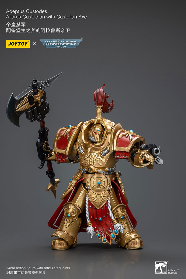 Adeptus Custodes Allarus Custodian with Castellan Axe (EX Ver.) - Warhammer 40K Action Figure By JOYTOY-