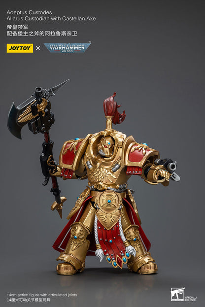 Adeptus Custodes Allarus Custodian with Castellan Axe (EX Ver.) - Warhammer 40K Action Figure By JOYTOY-