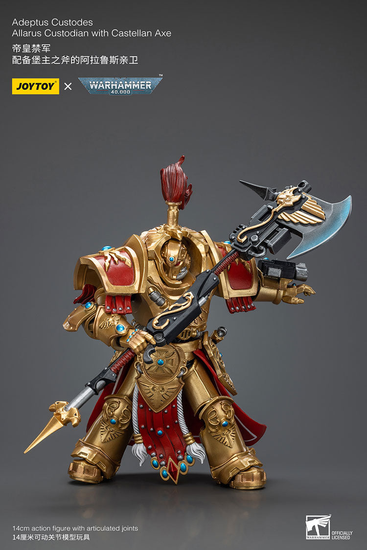 Adeptus Custodes Allarus Custodian with Castellan Axe (EX Ver.) - Warhammer 40K Action Figure By JOYTOY-