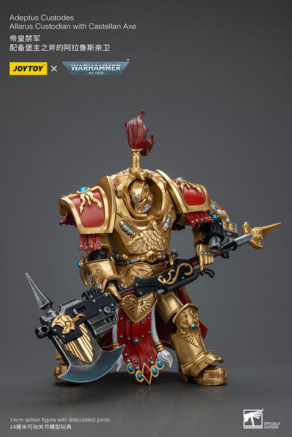 Adeptus Custodes Allarus Custodian with Castellan Axe (EX Ver.) - Warhammer 40K Action Figure By JOYTOY-