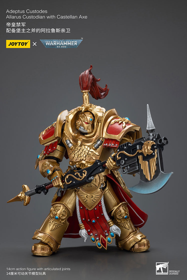 Adeptus Custodes Allarus Custodian with Castellan Axe (EX Ver.) - Warhammer 40K Action Figure By JOYTOY-