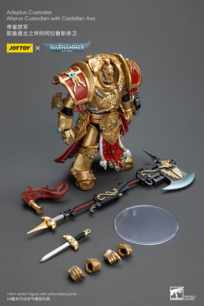 Adeptus Custodes Allarus Custodian with Castellan Axe (EX Ver.) - Warhammer 40K Action Figure By JOYTOY-