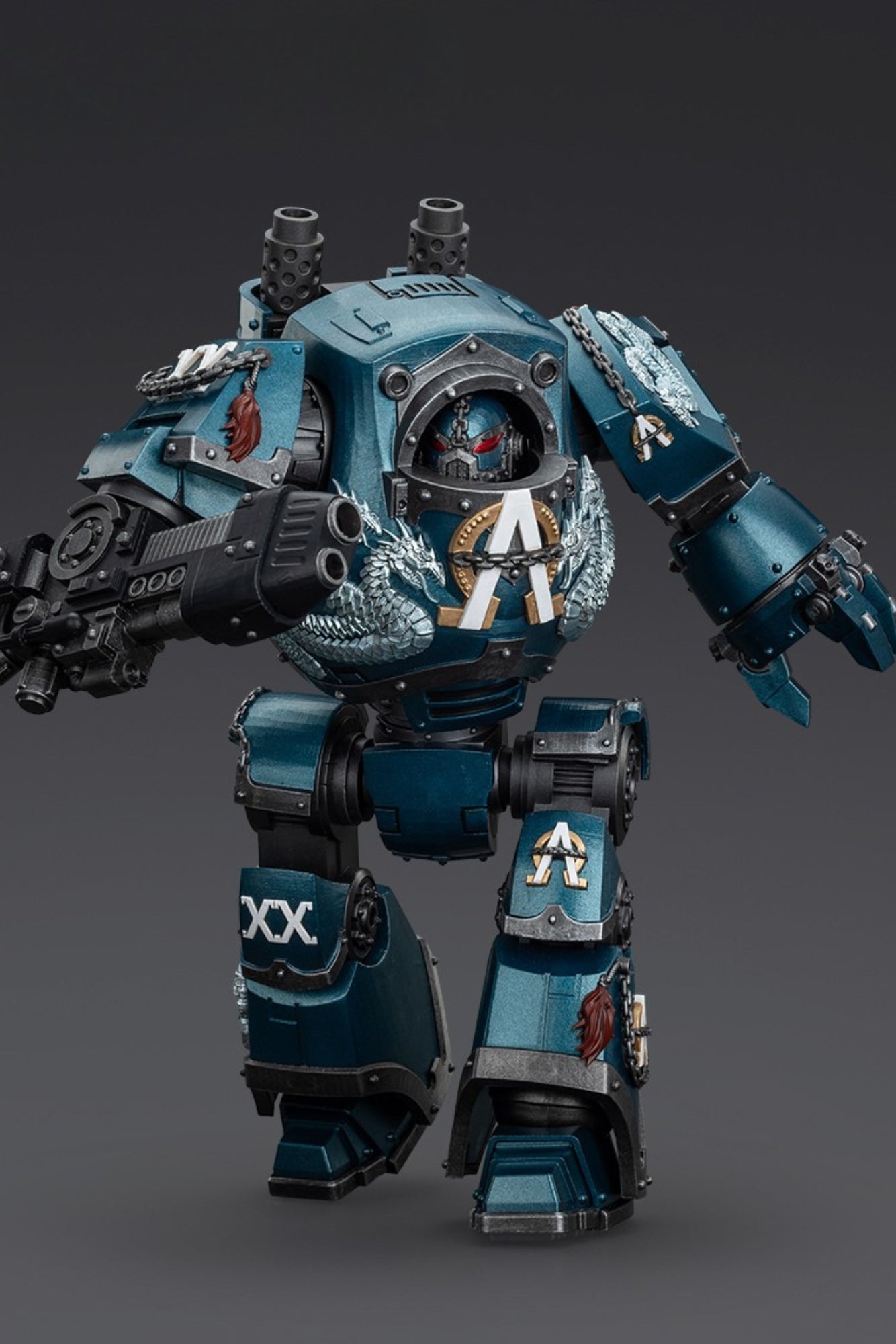 (Stock Reservation) Alpha Legion Contemptor Dreadnought with Gravis Plasma Cannon - Warhammer "The Horus Heresy" 1/18 Action Figure By JOYTOY