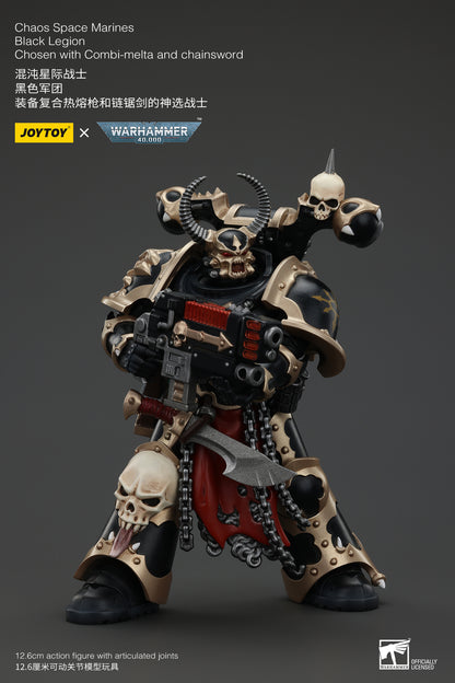 (Deposit) Chaos Space Marines Black Legion - Warhamme 40k 1/18 Action Figure By JOYTOY