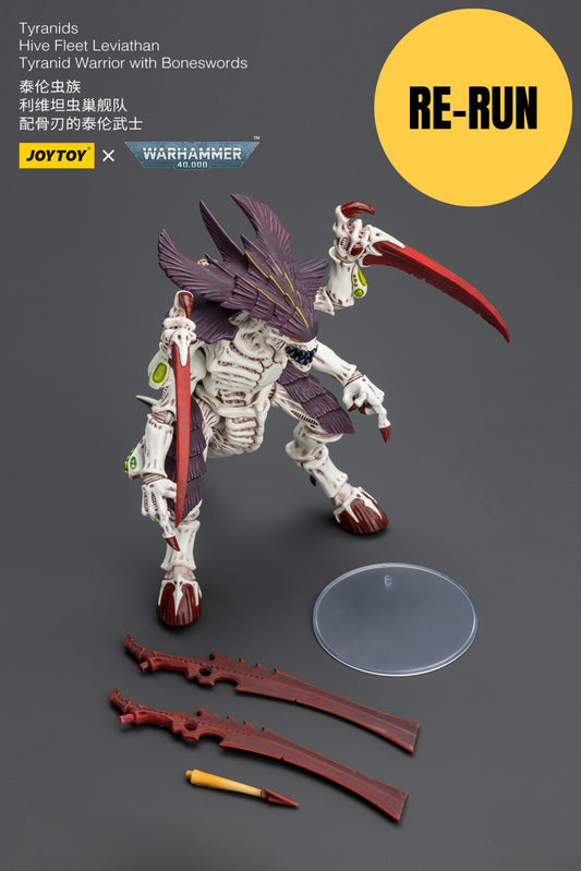 (RE-RUN) Tyranids Hive Fleet Leviathan Tyranid Warrior with Boneswords - Warhammer 40K Action Figure By JOYTOY