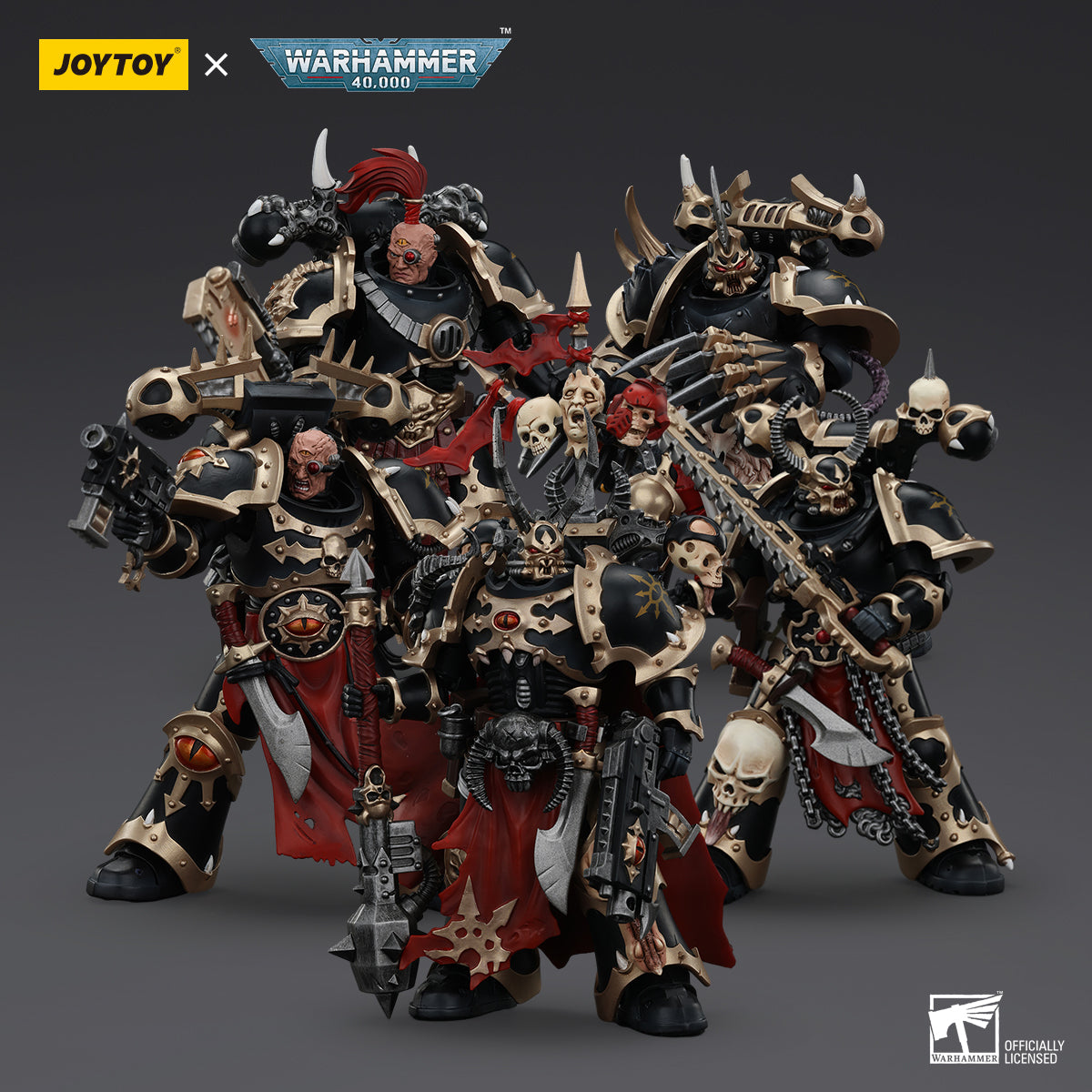 (Deposit) Chaos Space Marines Black Legion - Warhamme 40k 1/18 Action Figure By JOYTOY