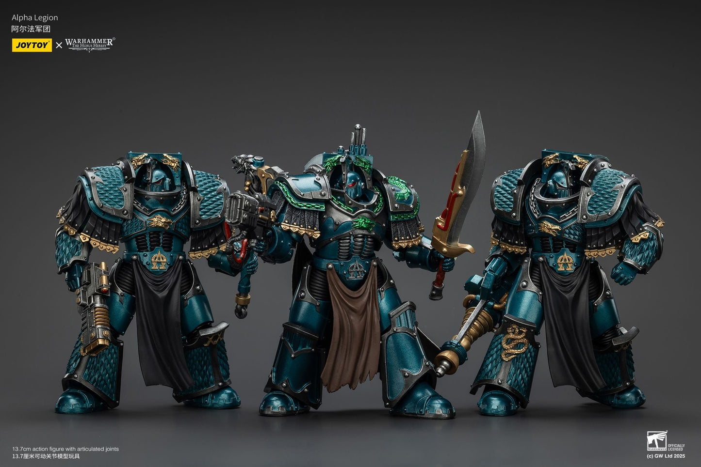(Stock Reservation) Alpha Legion Praetor and Terminator - Warhammer "The Horus Heresy" 1/18 Action Figure By JOYTOY