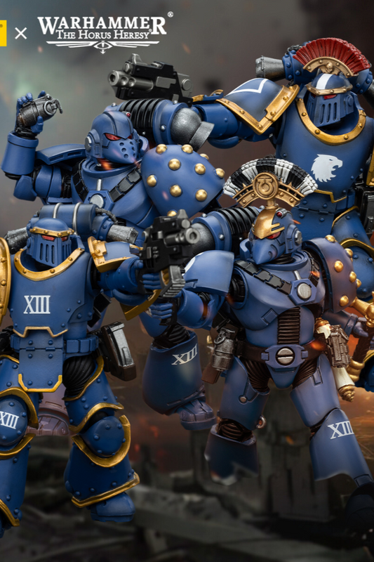 Ultramarines Legion MKIII Tactical Squad Full Set - Warhammer "The Horus Heresy" Action Figure By JOYTOY