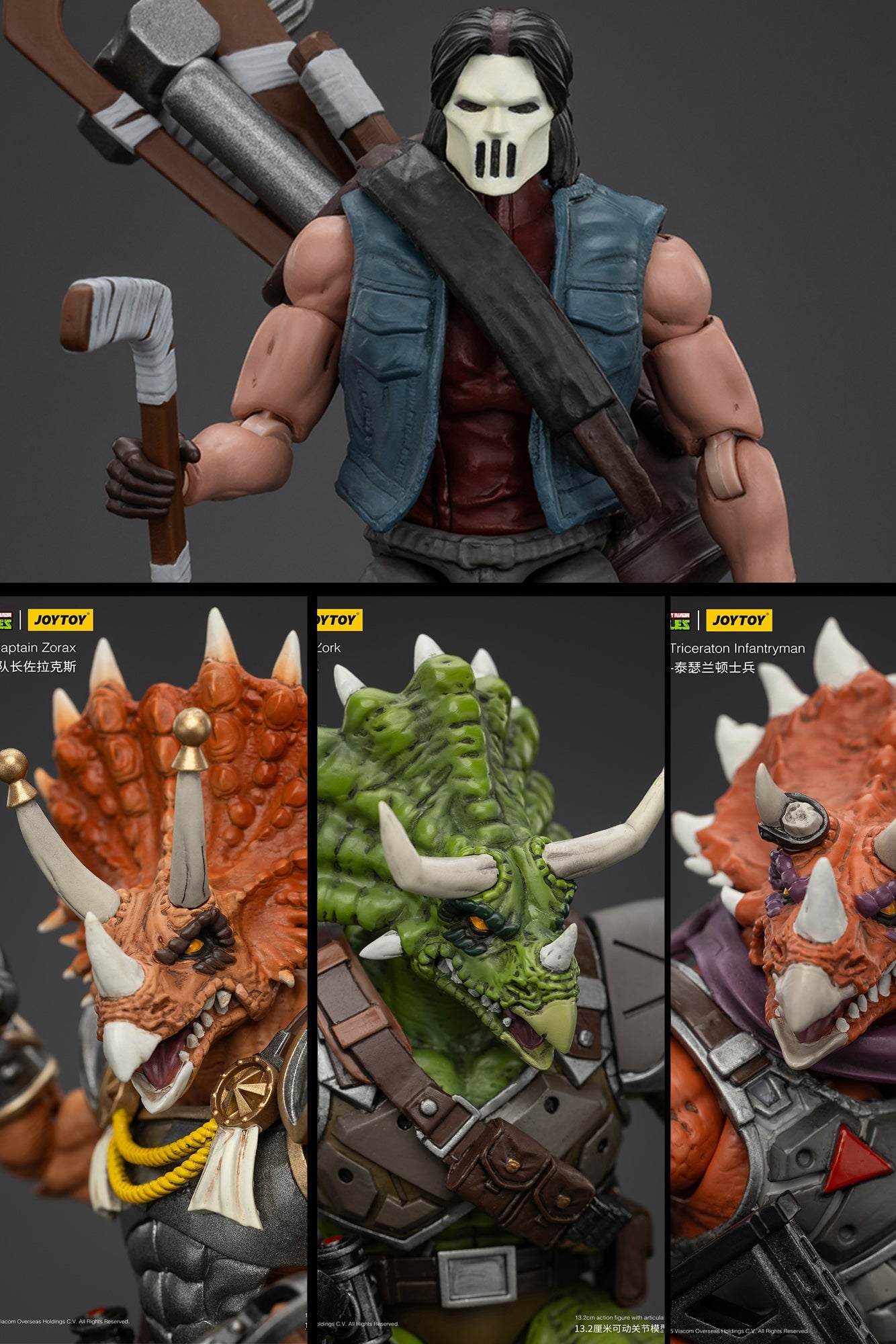 (Stock Reservation) TMNT WAVE 5 Casey Jones - Zorax - Zork - Triceraton