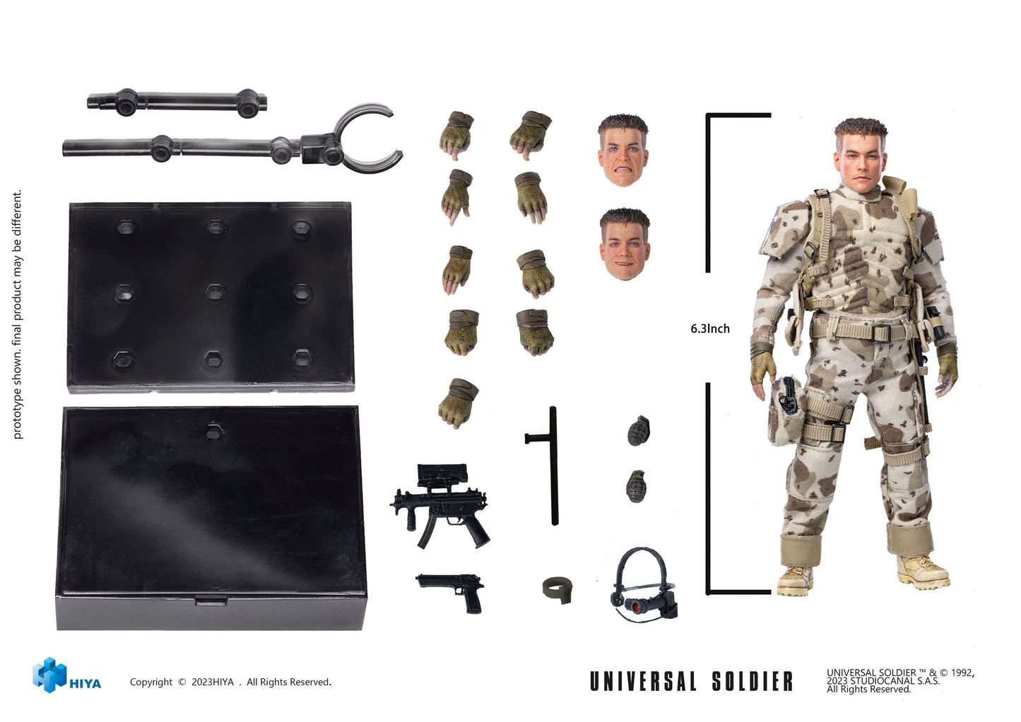 Universal Soldier Luc Deveraux Exquisite Super Series 1/12 Scale - Action Figure By HIYA Toys