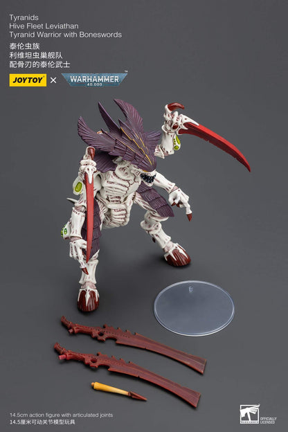 (RE-RUN) Tyranids Hive Fleet Leviathan Tyranid Warrior with Boneswords - Warhammer 40K Action Figure By JOYTOY