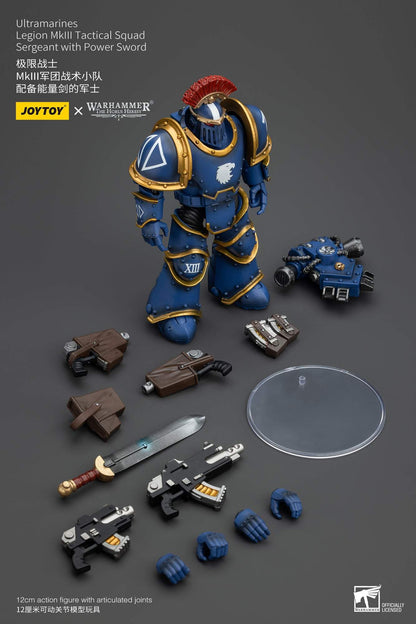 Ultramarines Legion MKIII Tactical Squad Full Set - Warhammer "The Horus Heresy" Action Figure By JOYTOY