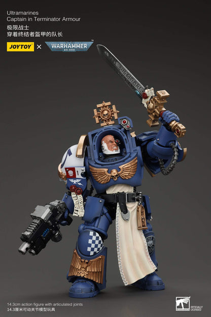 Ultramarines Captain In Terminator Armour - Warhammer 40K Action Figure By JOYTOY