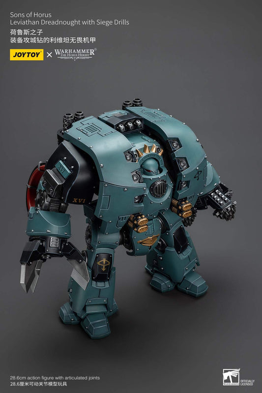 Sons of HorusLeviathan Dreadnought with Siege Drills - Warhammer The Horus Heresy Action Figure By JOYTOY