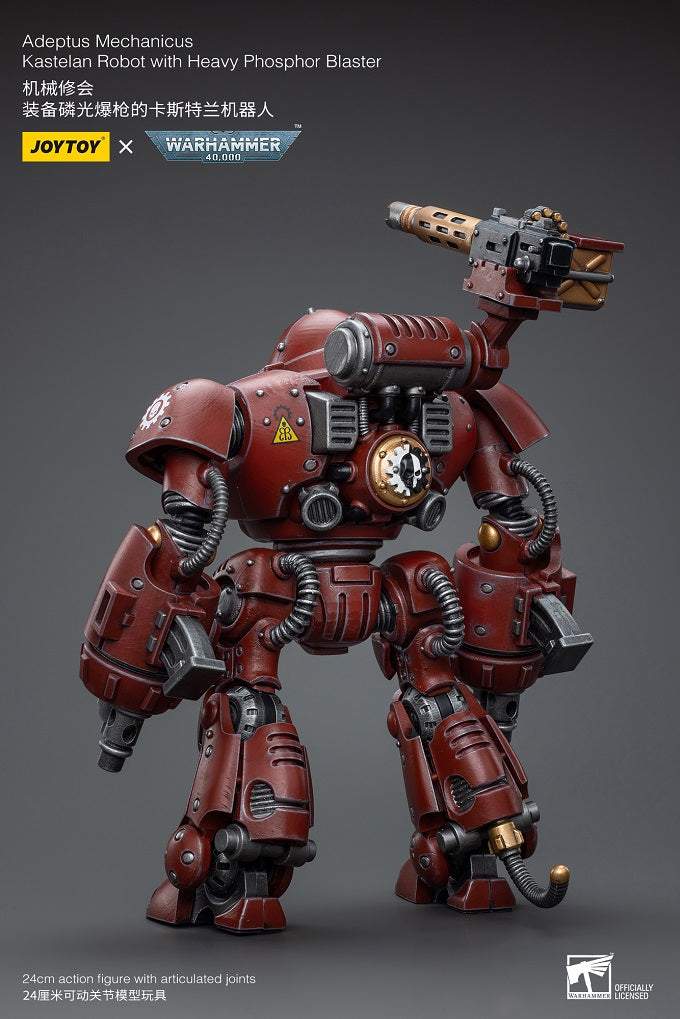 Warhammer 40k figurine 1/18 Adeptus Mechanicus Kastelan Robot with  Incendine Combustor 12 cm