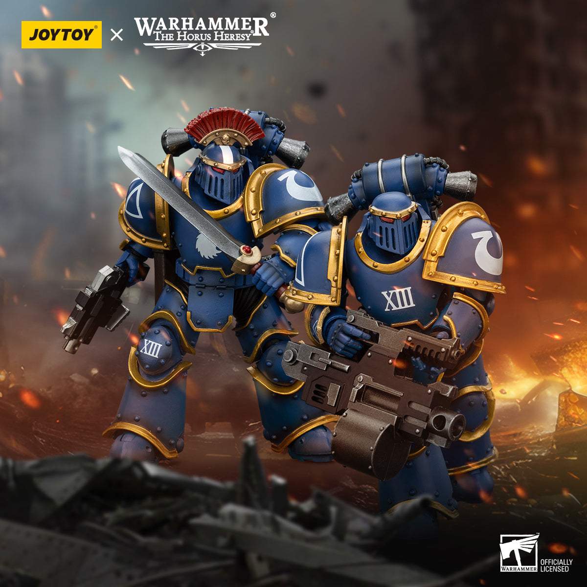 Ultramarines Legion MKIII Tactical Squad Full Set - Warhammer "The Horus Heresy" Action Figure By JOYTOY