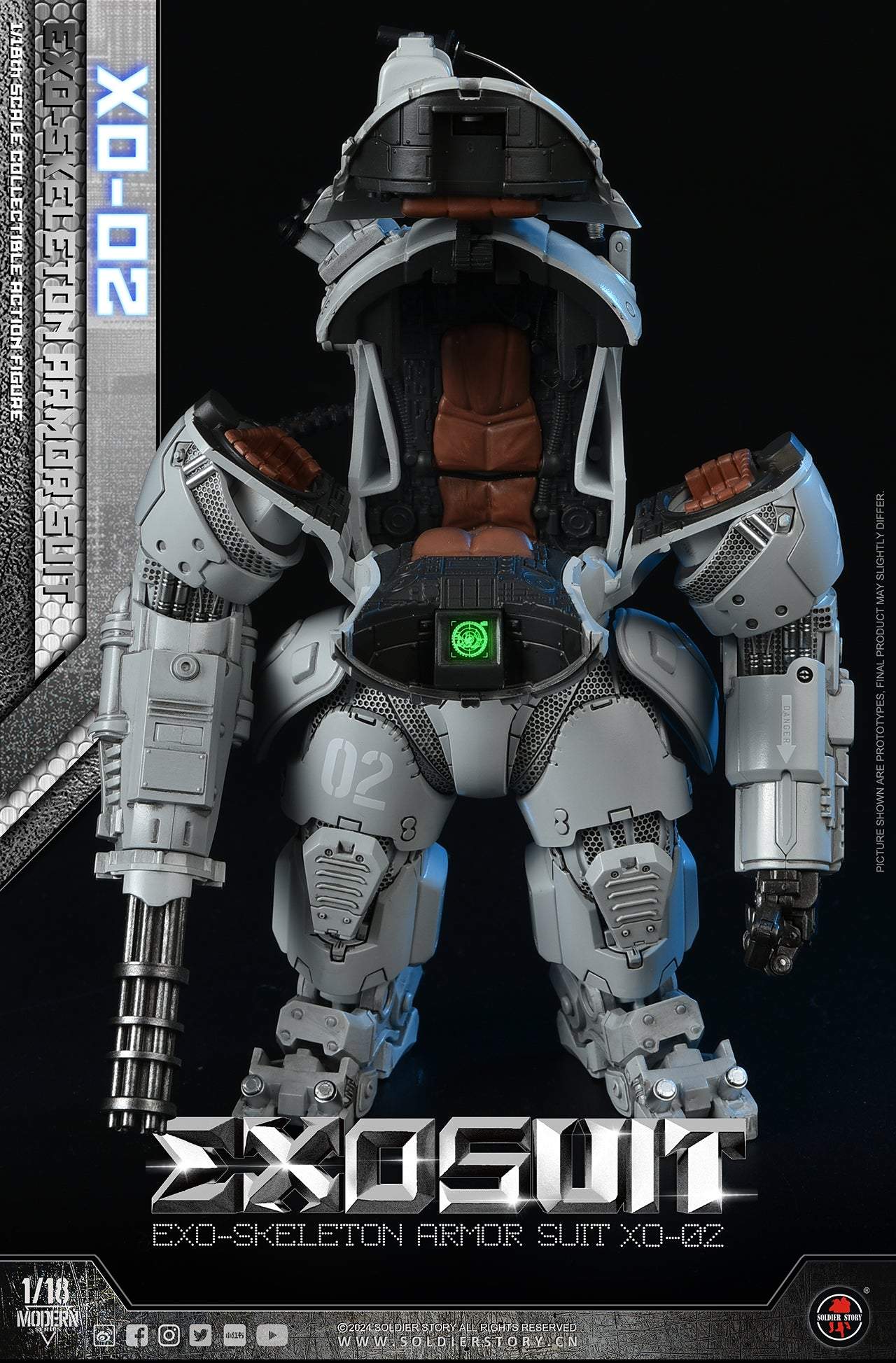 (Deposit) 1/18 Scale EXO-Skeleton Armor Suit XO-02 - Soldier Story