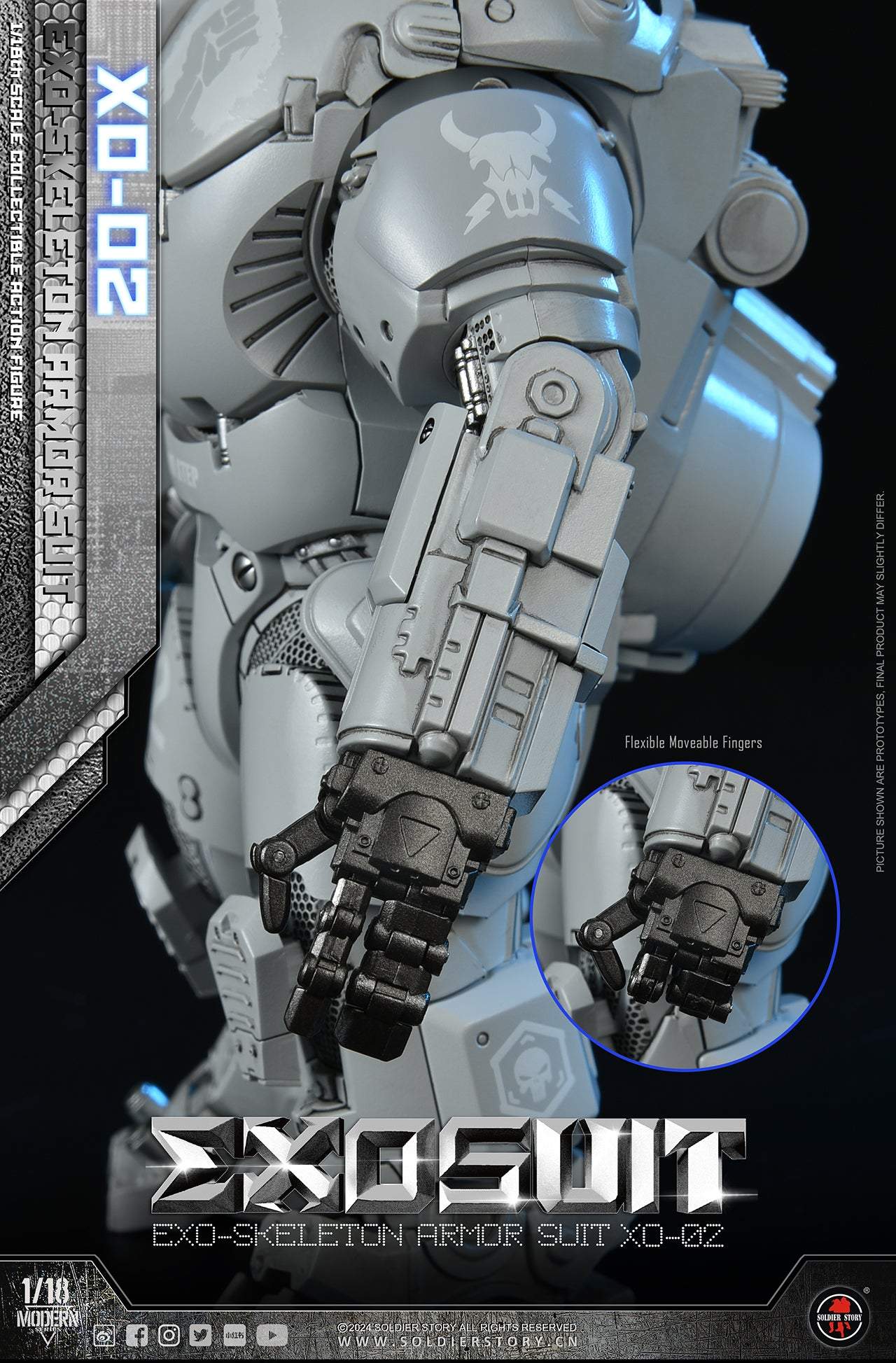 (Deposit) 1/18 Scale EXO-Skeleton Armor Suit XO-02 - Soldier Story