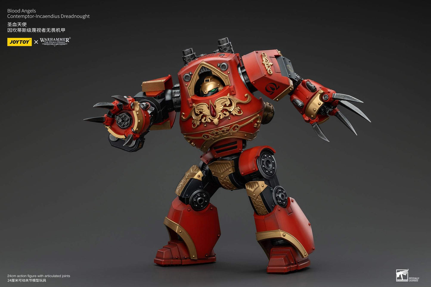 (Deposit) Blood Angels Contemptor-Incaendius Dreadnought - Warhammer "The Horus Heresy" Action Figure By JOYTOY