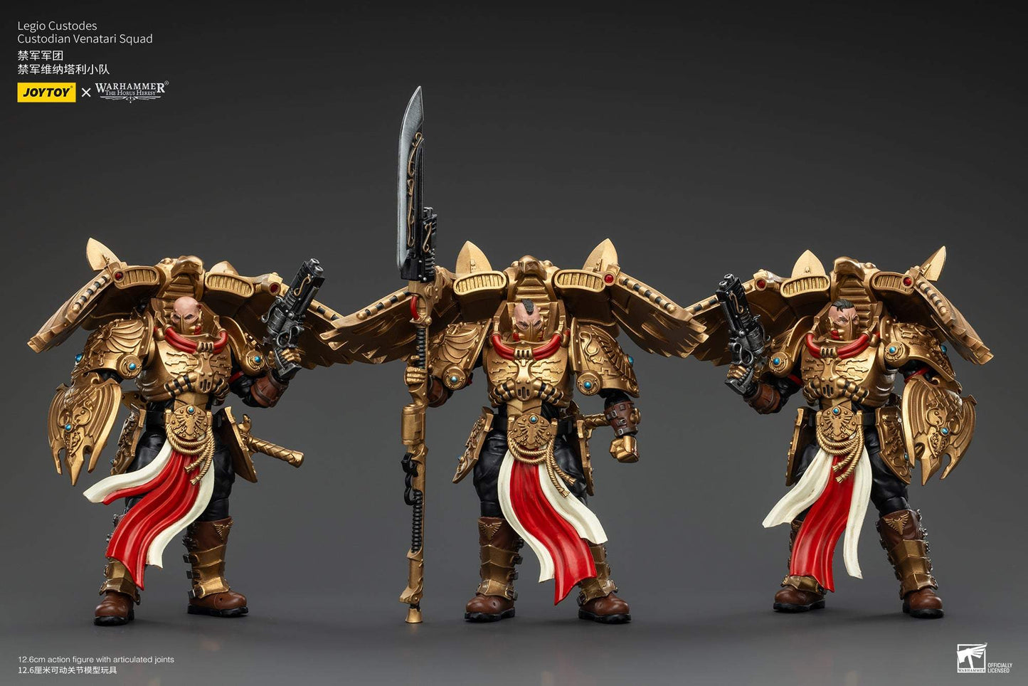 (Deposit) Legio Custodes Custodian Venatari Squad - Warhammer "The Horus Heresy" Action Figure By JOYTOY