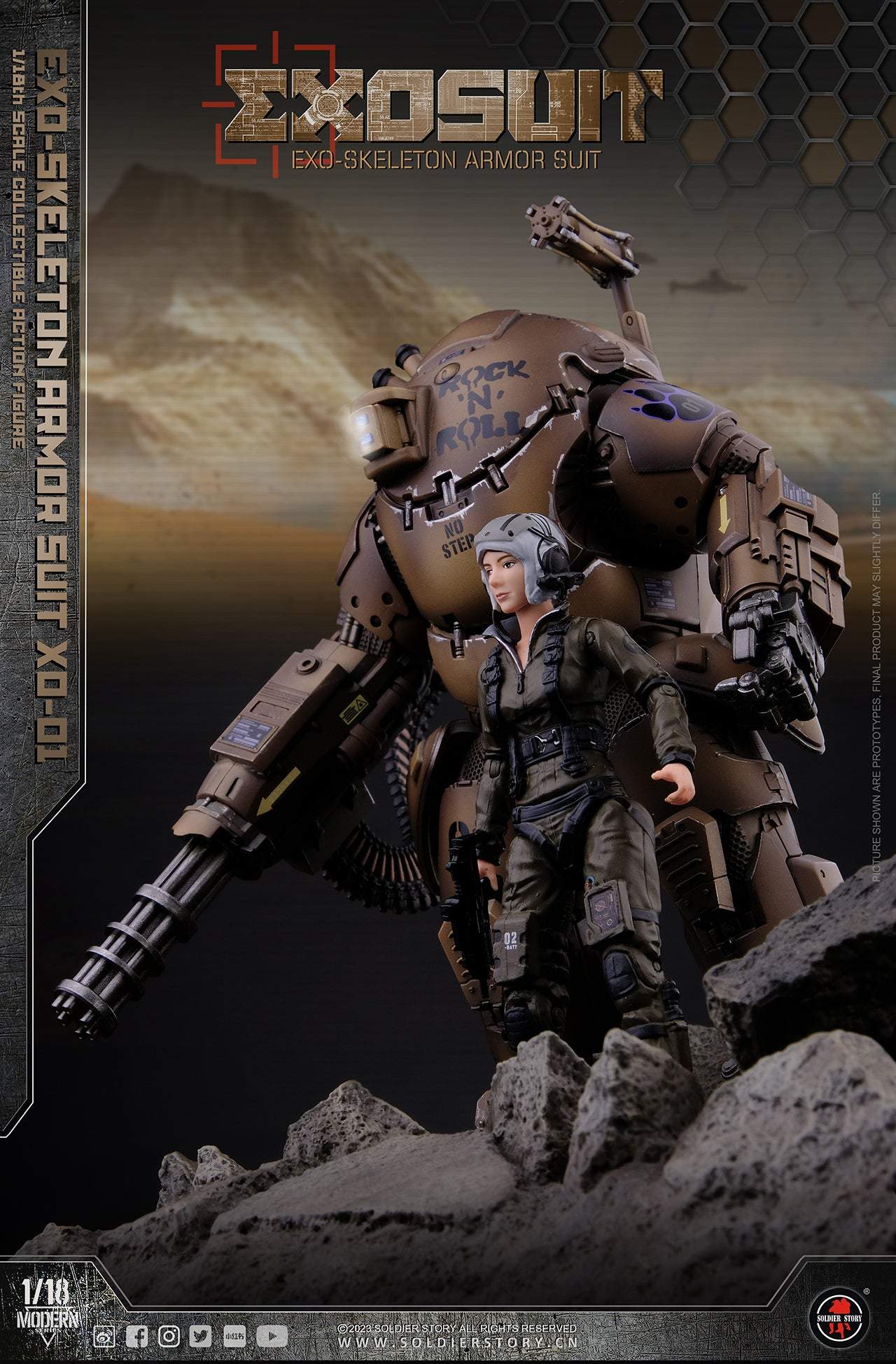 (Deposit) 1/18 Scale EXO-Skeleton Armor Suit XO-01 (Re-run Pre-order) - Soldier Story