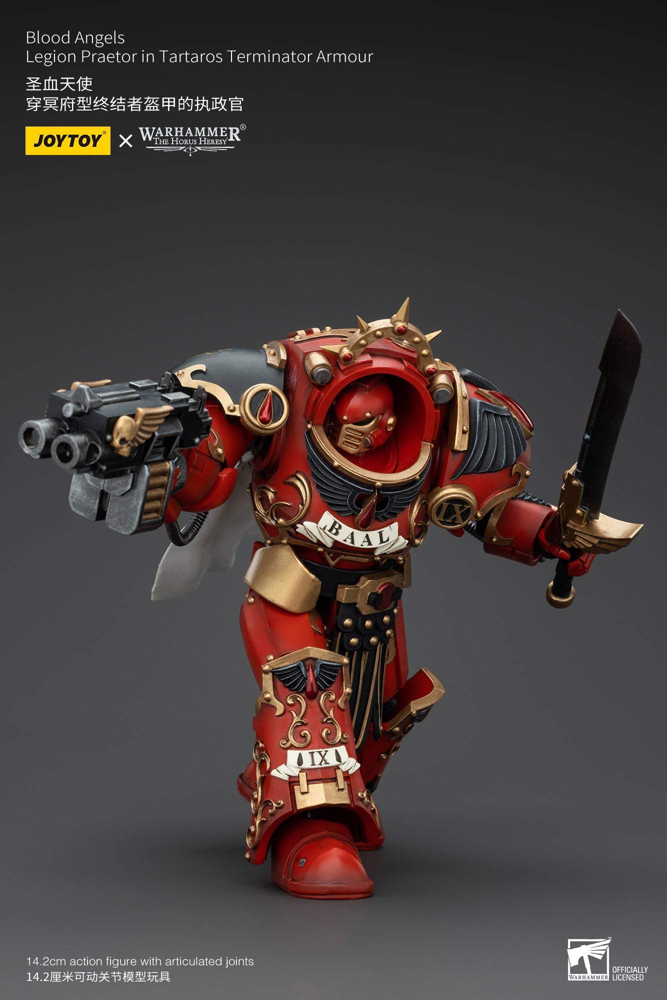 Blood Angels Legion Praetor in Tartaros Terminator Armour - Warhammer "The Horus Heresy" Action Figure By JOYTOY