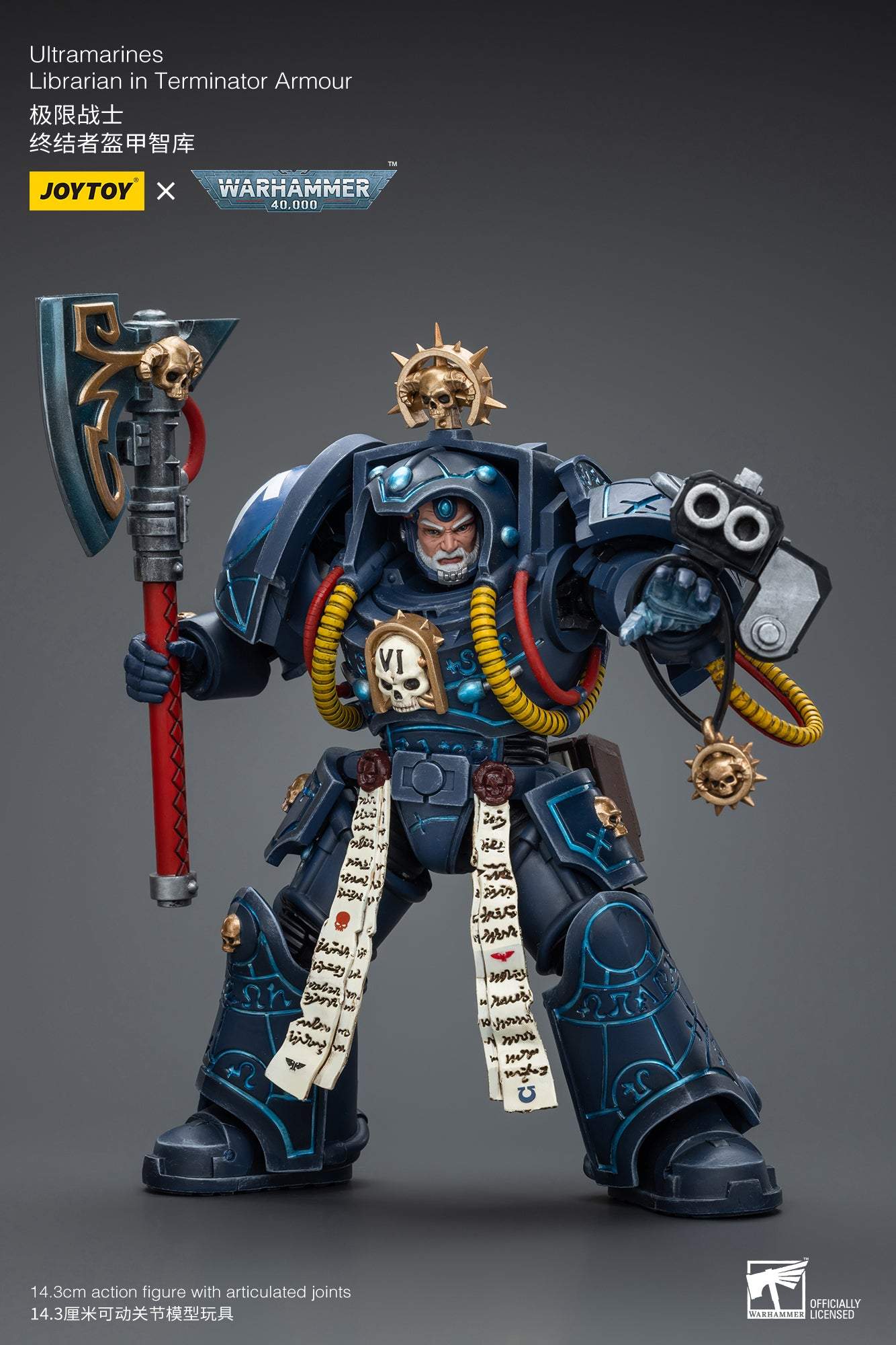 Ultramarines Librarian in Terminator Armour- Warhammer 40K Action Figure By JOYTOY