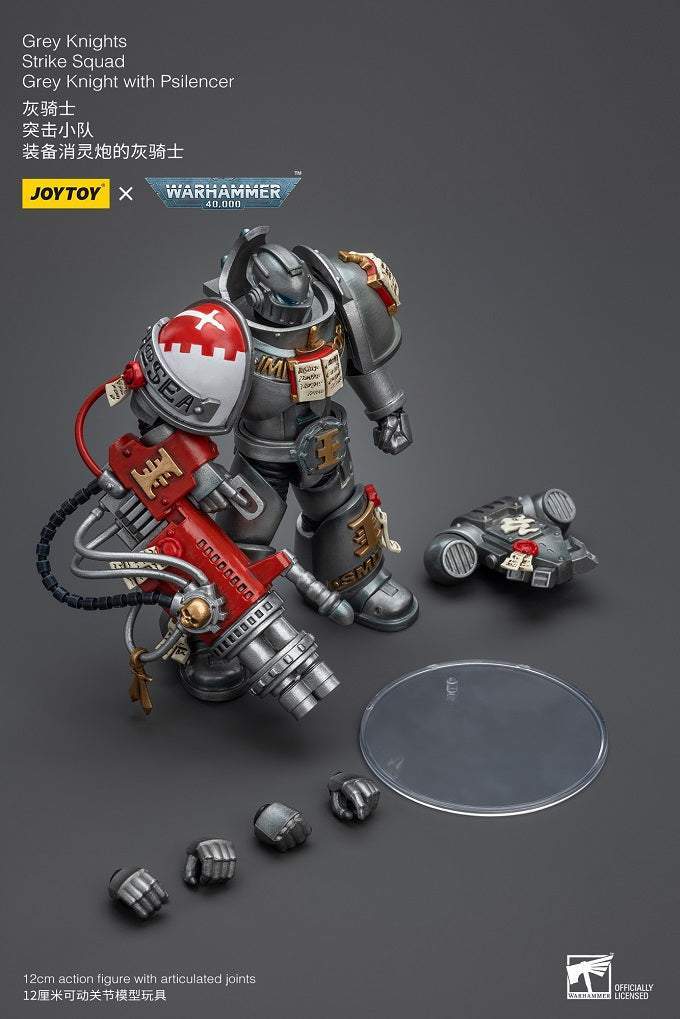 Grey Knights Strike Squad Grey Knight with Psilencer - Warhammer 40K Action Figure By JOYTOY