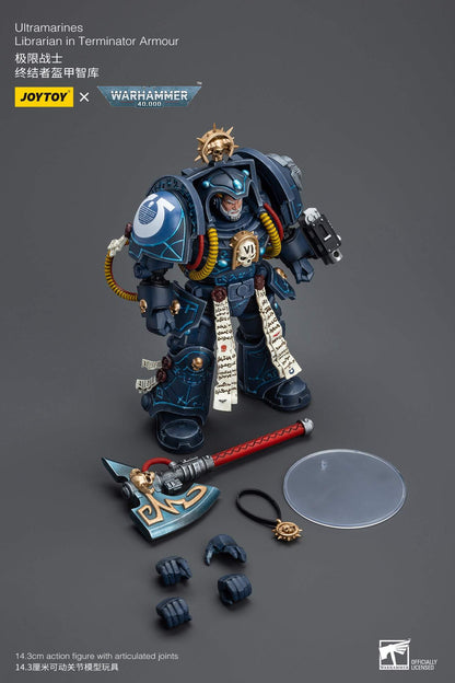 Ultramarines Librarian in Terminator Armour- Warhammer 40K Action Figure By JOYTOY