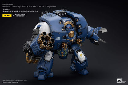 Ultramarines Leviathan Dreadnought with Cyclonic Melta Lance And Siege Claws - Warhammer "The Horus Heresy" Action Figure By JOYTOY