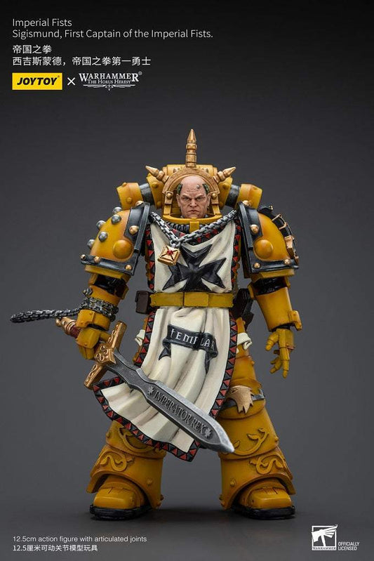 Imperial Fists Sigismund, First Captain of the Imperial Fists - Warhammer The Horus Heresy Action Figure By JOYTOY