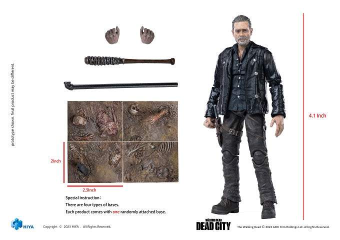 The Walking Dead: Dead City Negan Exquisite Mini Series 1/18 Scale - Action Figure By HIYA Toys