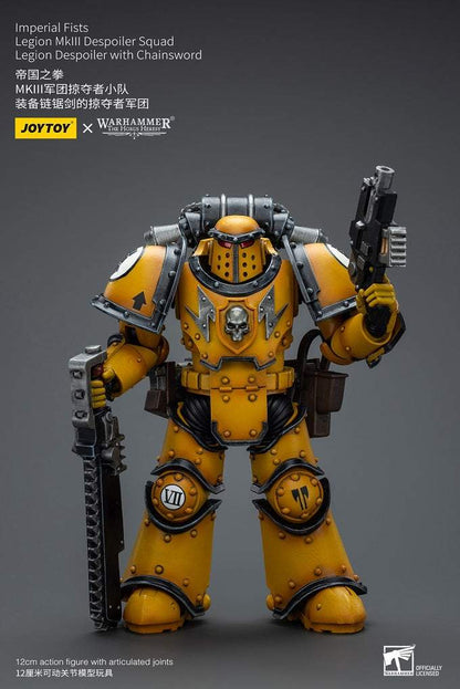 Imperial Fists Legion MkIII Despoiler Squad Legion Despoiler with Chainsword - Warhammer The Horus Heresy Action Figure By JOYTOY