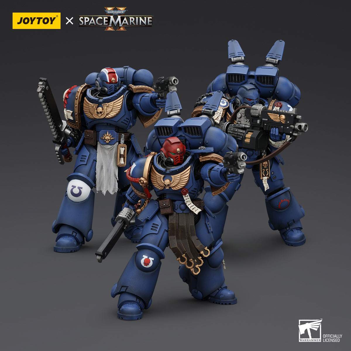 Ultramarines - SPACE MARINE II FULL SET - Warhammer 40K Action Figure By JOYTOY