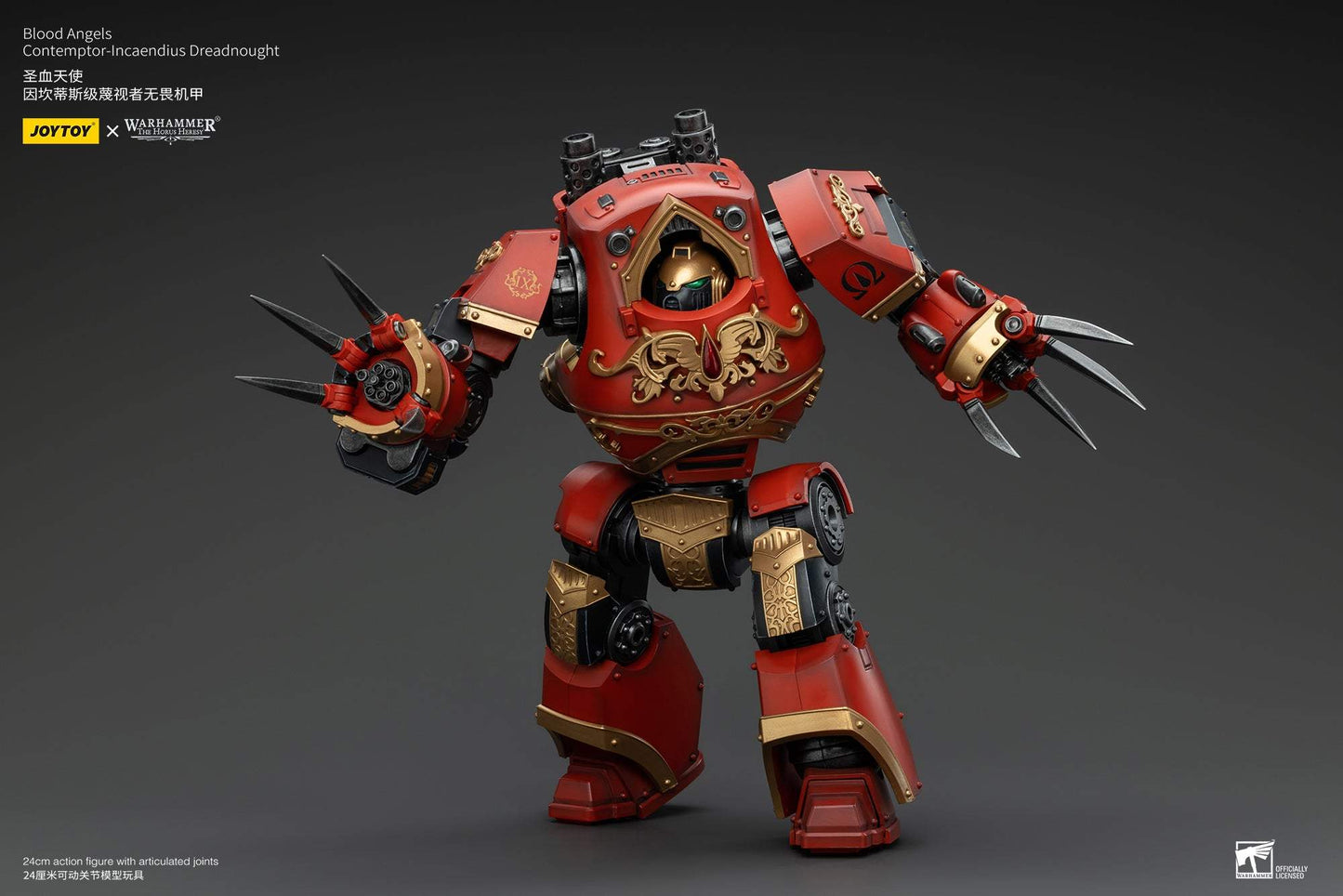 (Deposit) Blood Angels Contemptor-Incaendius Dreadnought - Warhammer "The Horus Heresy" Action Figure By JOYTOY