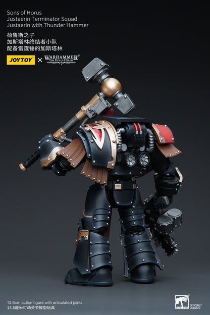 Sons of Horus Justaerin Terminator Squad Justaerin with Thunder Hammer - Warhammer "The Horus Heresy" Action Figure By JOYTOY