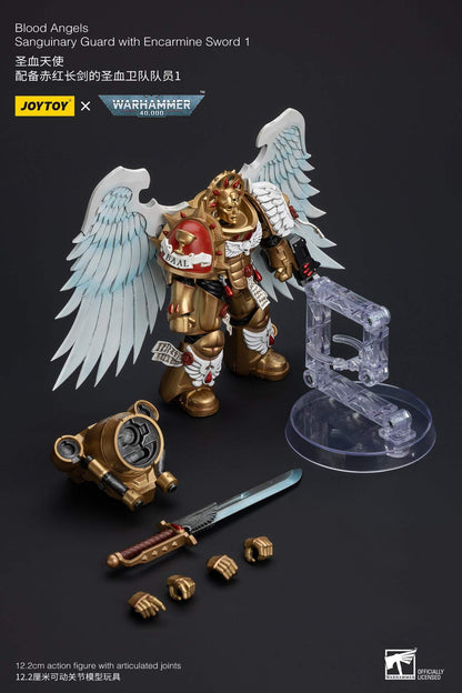 Blood Angels Sanguinary Guard with Encarmine Sword 1 - Warhammer 40K Action Figure By JOYTOY