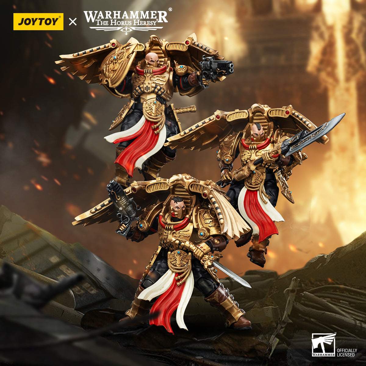 (Deposit) Legio Custodes Custodian Venatari Squad - Warhammer "The Horus Heresy" Action Figure By JOYTOY