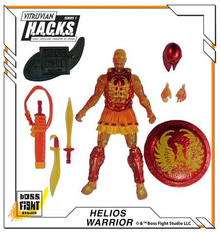 Vitruvian H.A.C.K.S Series 1 Action Figure - Helios Warrior Army Of The Sun