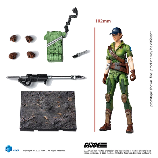 G.I.JOE Lady Jaye Exquisite Mini Series 1/18 Scale - Action Figure By HIYA Toys