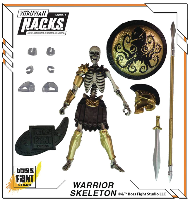 Vitruvian H.A.C.K.S Series 1 Action Figure - Warrior Skeleton Army Of The Dead