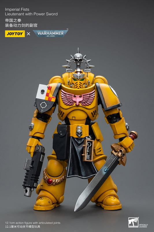 Imperial Fists Lieutenant with Power Sword - Warhammer 40K Action Figure By JOYTOY